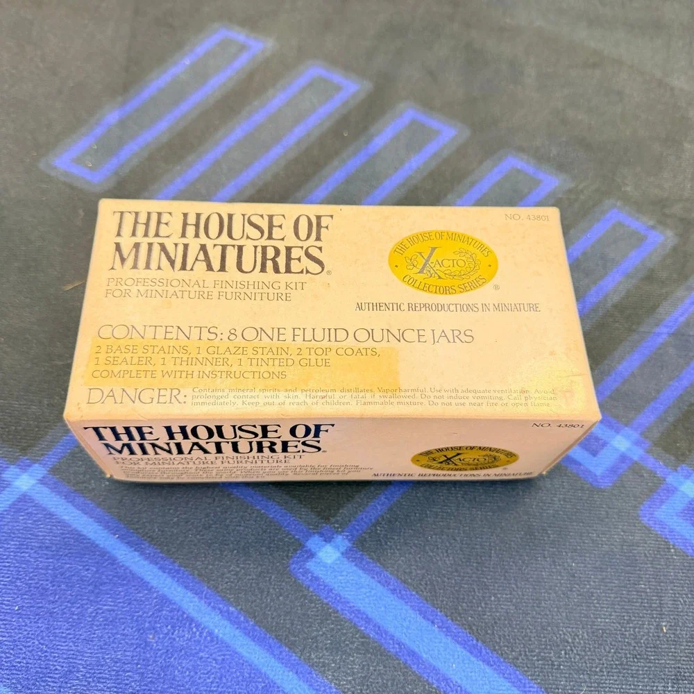 House of Miniatures X-Acto Finishing Kit 43801 Sealed Jars & Collector Binder